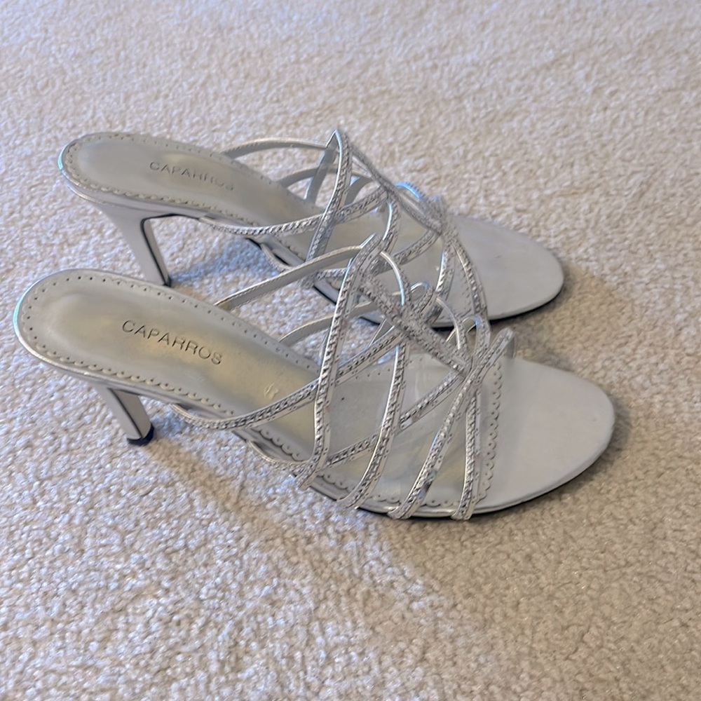 Caparros silver heels
